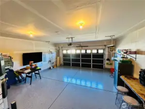 Amazing completed 2-car garage