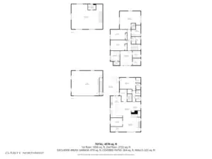 Main House and Garage floor plan