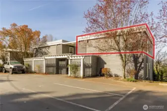 Desirable upper level end unit. New roof in 2024!