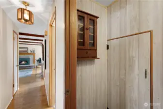 Utility Room with furnace & water heater