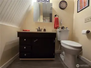 Upstairs 3/4 bathroom, freshly remodeled.