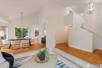 Beautiful hardwood floors on main and brand new carpet throughout the home