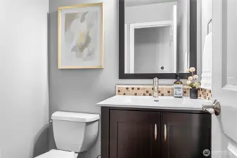 Main floor guest bathroom