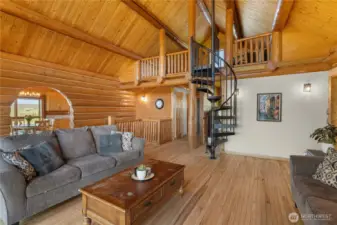 Spiral Staircase to Loft