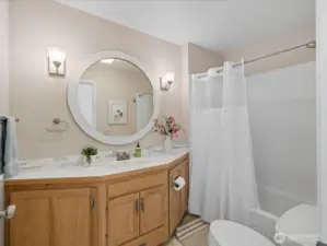 3 full Bathrooms - 1 on Main floor & 2 Upstairs.