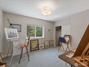 Bedroom #4 - an Artist lived here and loved this home, and created art here for many years.
