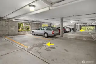 2 Parking Spaces in Secured Garage