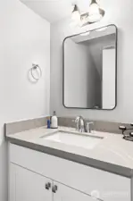 Fully remodeled half bath on main floor