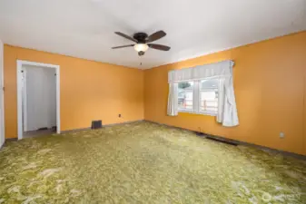 Living room   Hardwood floors under the carpet
