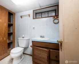 3/4 bathroom in the basement