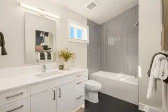 Upper level bathroom