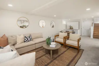 Lower level family room