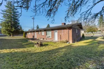 A lot of area for activities or just relaxing. Oh, don't forget, there is ample room for a garden!