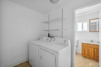 Lower level Laundry Room