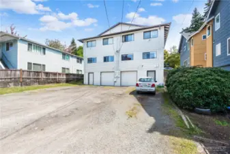 Spacious 2-car garage and surface parking for 6-8 additional tandem-style parking.