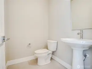 Powder room on main level