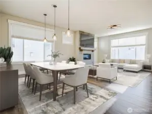 Great Room As you come upstairs. Notice the large windows enhancing the space and offering natural lighting.