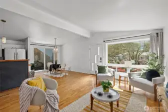 oversized windows bring in plenty of natural light
