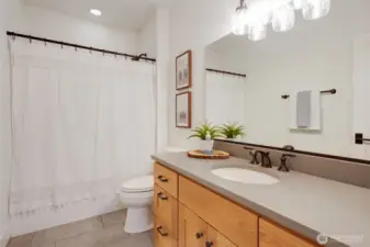 1 of 2 downstairs bathrooms