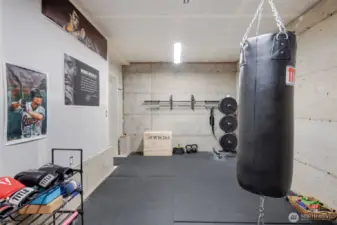 Extra space downstairs perfect for your custom gym!