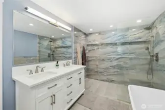 The spacious en suite is the bookend to your day!