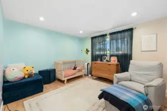 One of three main floor bedrooms.