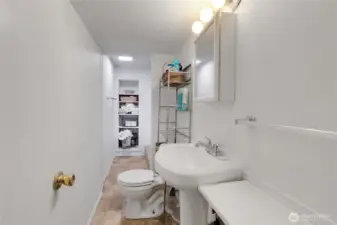 Basement bathroom
