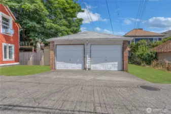 Two car garage