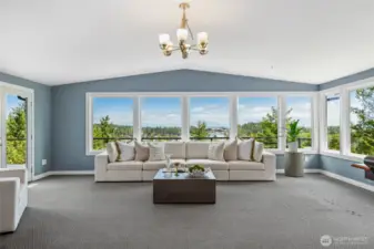 Amazing view from the Great Room with easy access to the deck.