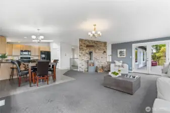 The large Great Room offers a multitude of possibilities.