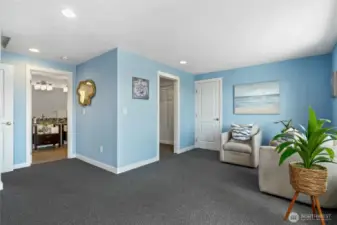 Primary Suite includes sitting area, walk-in closet and ensuite.
