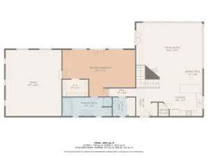 Main Level Floorplan - Buyer to verify measurements.