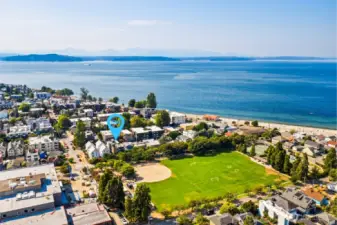Just 1/2 block to the Beach with huge green space right across the street there is endless outdoor space.