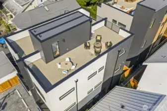 Huge rooftop deck