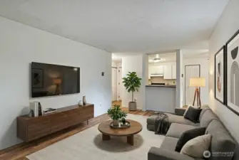 Living room.   *Home is virtually staged.