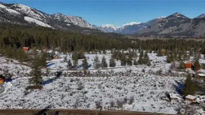 Looking west towards Mazama, Lot #10 land below.