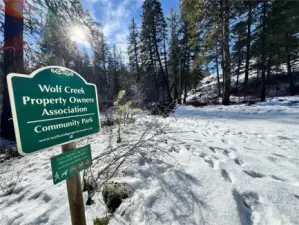 Wolf Creek Property Owners Association Community Park and Creekside- Paul Smith Trail