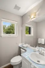 Powder room on main floor
