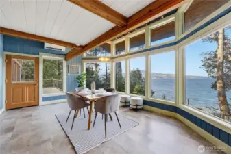 Dining area off kitchen.