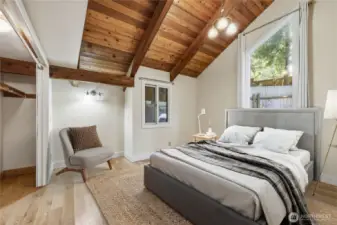 Bedroom 2 on main level. (virtually staged)