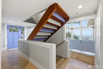 Main staircase to basement.