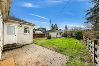 Back yard - fully fenced
