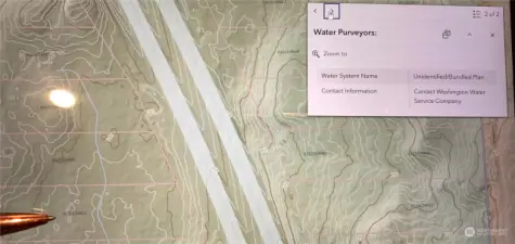 NOTE WATER INFO FROM GIS MAP-SEE TOPOGRAPHY OF BOTH PARTS OF THE LOT -IT IS SPLIT BY HYW 16