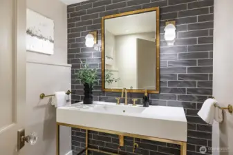 Remodeled bathroom on the lower level