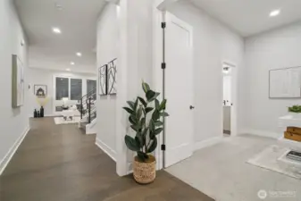 Entry: Bedroom/Office on right