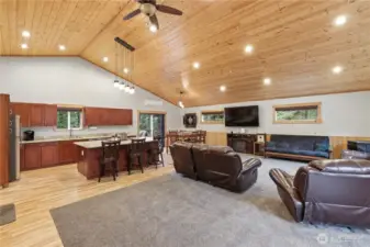 Living/Kitchen area in ADU above Shop