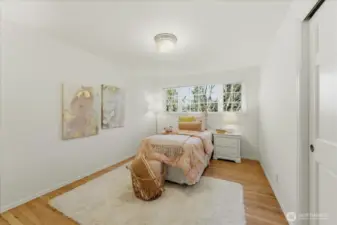 Third light-filled bedroom.