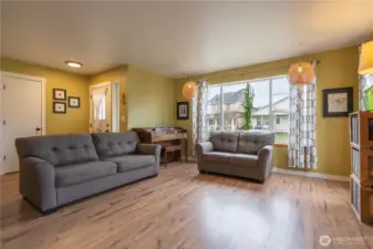 The home is light and bright.