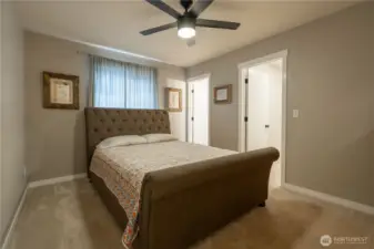 The home has upgraded lighting.