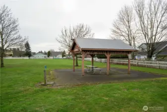 The community park is just a short stroll away.